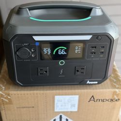 AMPACE 600W .APP CONTROL-GREAT FOR CAMPING.RVS .EMERGENCY  Flash Recharge] Achieve an impressive 0 to 80% charge in just 1 hour with Ampace's cutting-