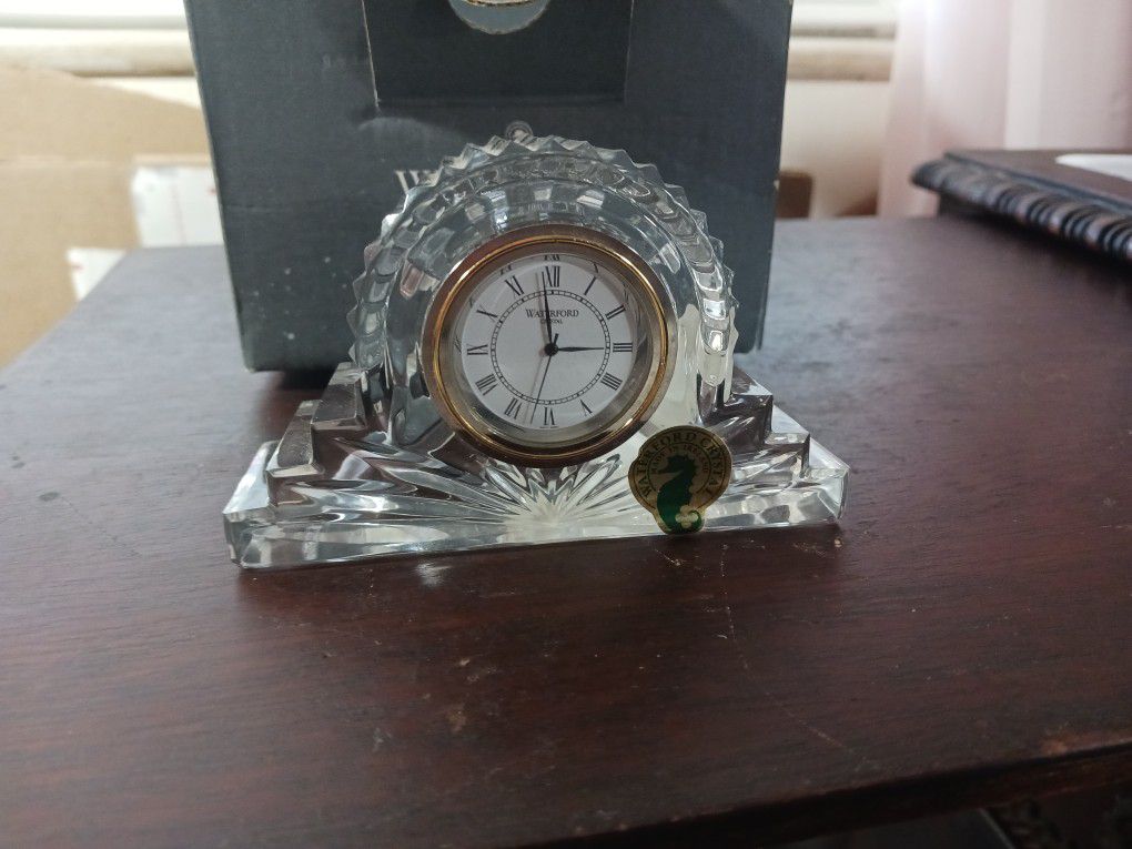 New Waterford Crystal Mantle Clock