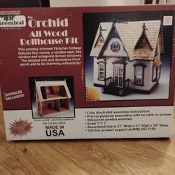 All Wood Dollhouse Kit 