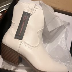 White Cowboy Girl Boots