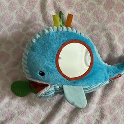 Skip Hop Crinkle Blue Whale Development Baby Toddler Toy Sensory 