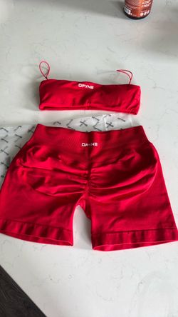 Red workout set
