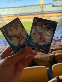Luff dodgers baseball card