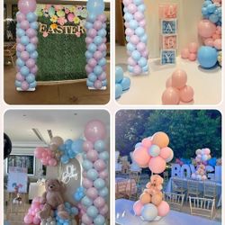 2 Ballon Stand Column Set (Balloons Not Included 