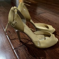 Tan Ankle Strap Heels 