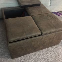 Large Storage Ottoman With Stools 