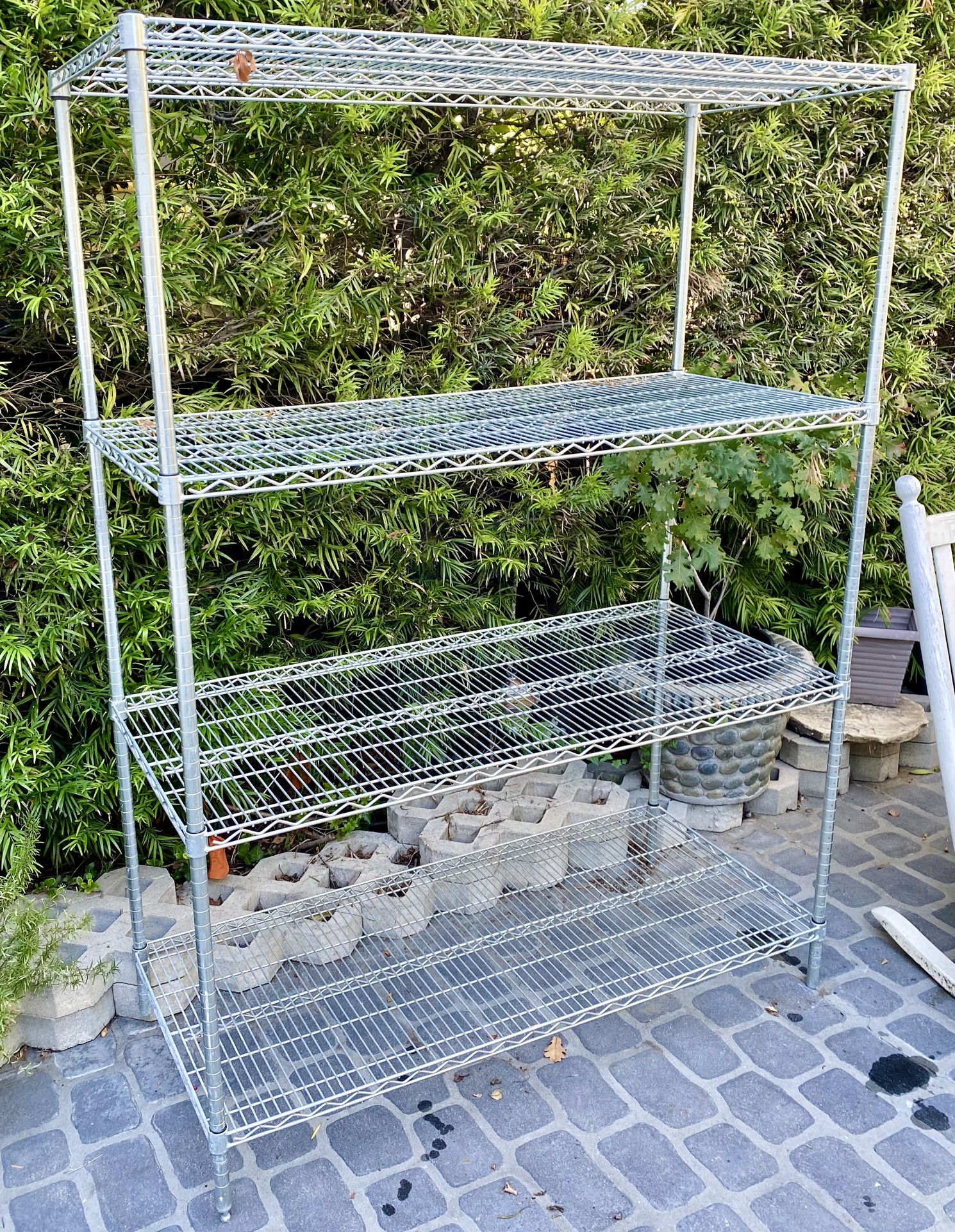 Industrial High Quality Stainless Steel Shelf Storage Rack 54” W x 74” H x 24” D