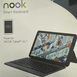 NOOK Tablet 10.1" Smart Keyboard w/Quick Connection - Dark Blue Vinyl - BNIP