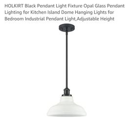 Glass Pendant Light Fixture