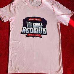 CHRISTIAN BIBLE SCRIPTURE WOMENS Light PINK TSHIRT M Printed In USA ‼️ CUSTOM  DESIGN - ONLY 1 Made ‼️
