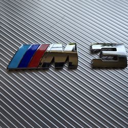 Bmw M3 Emblem New With ADHESIVE 