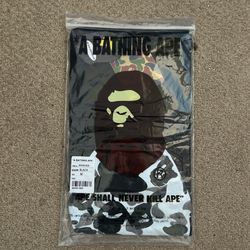 Bathing Ape Black Camo Tee Size Medium