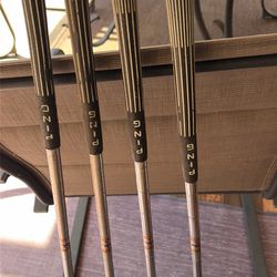 Ping blonde golf clubs