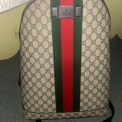 Gucci GG Supreme Web Backpack/travelbag