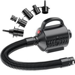 High Power Quick-Fill Air Mattress Inflator Deflator Pump for Pool Float Raft Gymnastics Track Mat,