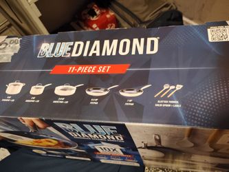 Blue Diamond 11-Piece Ceramic Nonstick Cookware Set