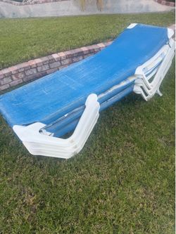 FREE three patio pool lounge chairs