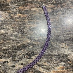 Amethyst White Gold Bracelet 