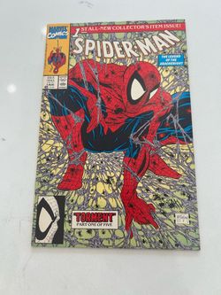 Spider-Man #1  * Marvel 1990 * Todd McFarlane Green Direct Cover * VF High Grade