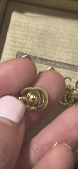 Gucci Double G Gold Earring Back