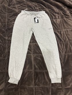Boohooman Grey Cuffed Fleece Joggers Men’s Medium 