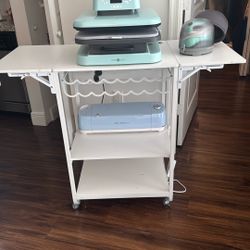 BUNDLE!! 3 Tier Movable Heat Press Table, Hat Press Machine, T-Shirt Press Machine