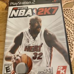 NBA 2K7 Sony PlayStation 2, 2006, Complete in Box, Tested Working