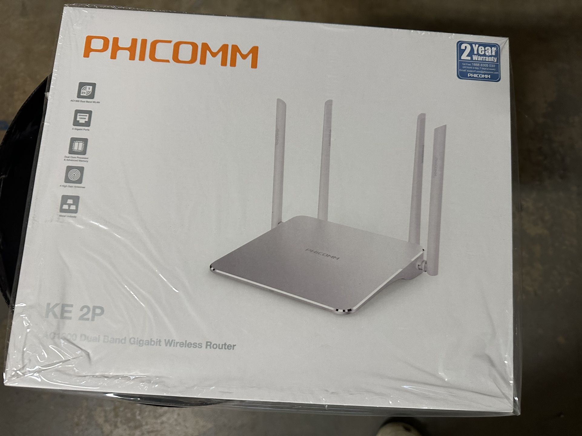 PHICOMM AC1300 Dual Band Gigabit WiFi Router (Like New)