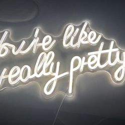 Lashes Letters LED Sign Light, take the two for $35