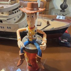 Disney TOY STORY 2 Woody Articulated Tumbler, Cup & Straw 12" New Old Stock w/o tag
