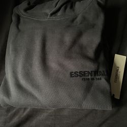 Black Essential Hoodie 