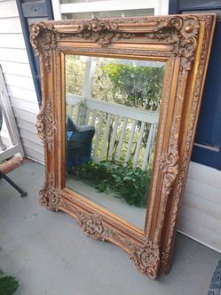 Vintage Gold Gilted Beveled Edge Mirror