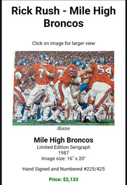John elway artwork