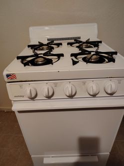 Holiday White Gas Range Stove