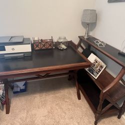 Office Desk And Matching Shelving 