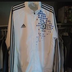 White/Blue Chelsea FC Rain Jacket XXL 