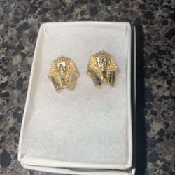 Pharaoh Head Stud Earrings