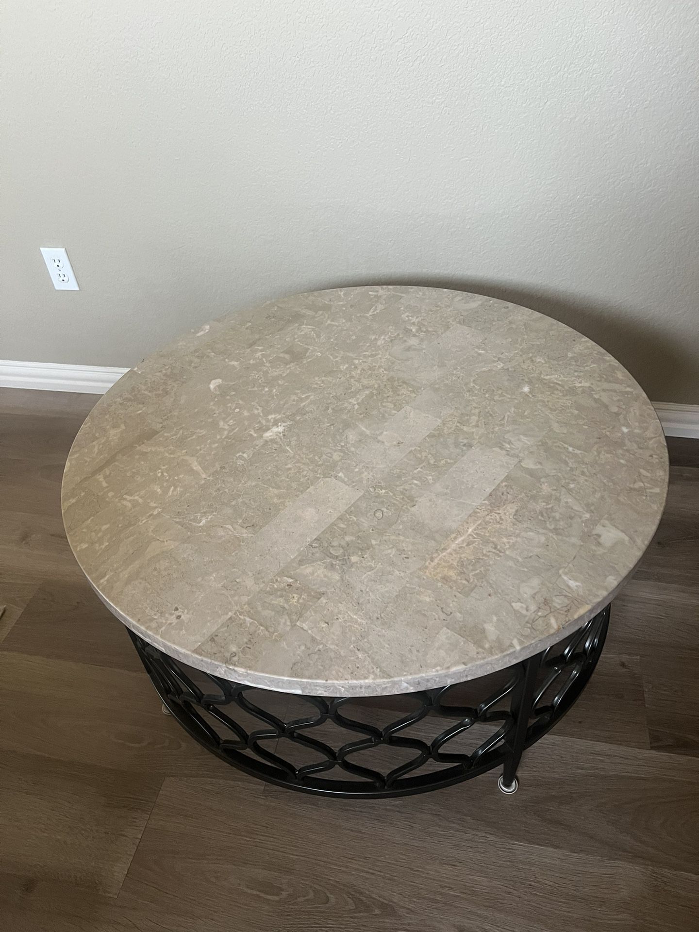 Natural stone coffee table & end tables 