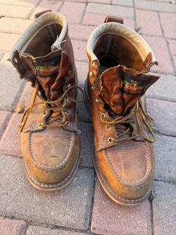 Steel Boot Thorogood Leather Work Boots, Good Condition