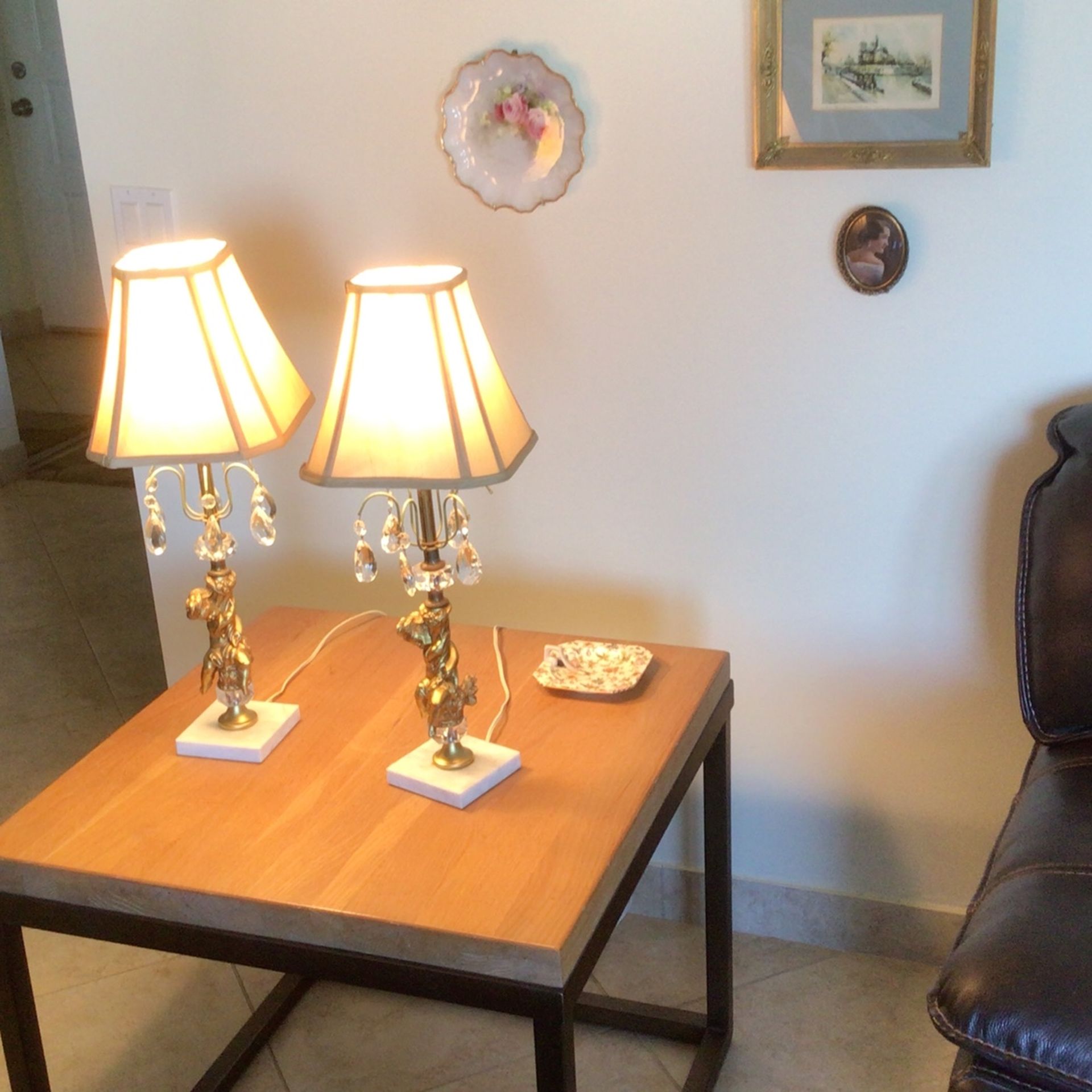 Pair of Vintage Lamps. In Delray Beach.