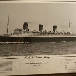 R m s queen Mary holder of the blue ribband of the Atlantic  1938  to1952