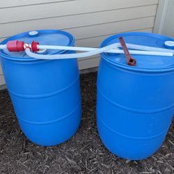 Barrels For Water Storage 55 Gallon  (2)