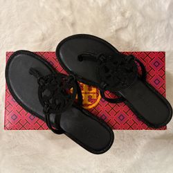 BLACK TORY BURCH SANDALS SPARKLY