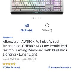 Alienware Cherry Mx Keyboard