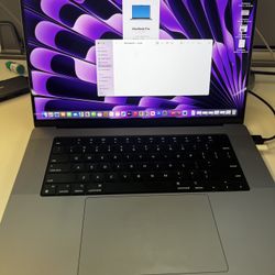 16-inch MacBook Pro M1 Pro 32GB RAM 1TB Storage Apple Care To March 2025