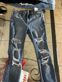 Hollister ripped jeans