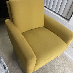 Yellow Accent Chair 