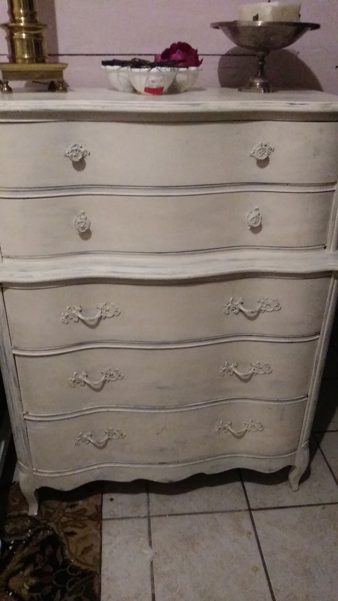 34.5"×16"×45"Antique 5 drawer dresser