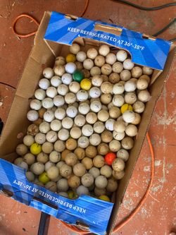 Tons of golf balls
