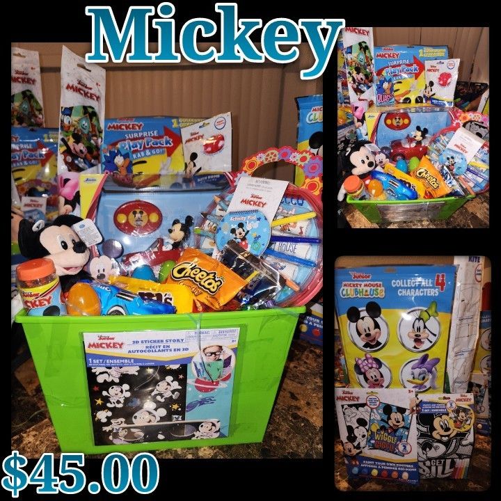 Mickey Mouse Gift Basket Ensemble 